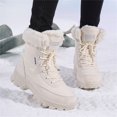 thumbnail image 4 of YOURDIARY Women Winter Snow Boots Ladies Warm Fur Lined Ankle Booties Outdoor Water Resistant Furry Shoes, 4 of 8