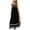 Black, variant on Women Summer Flowy Maxi Dress Casual Sleeveless Spaghetti Strap Ruffle Beach Long Dresses