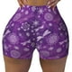 thumbnail image 2 of Fotbe Purple Snowflakes Shorts Sin Costuras – Shorts Deportivos de Cintura Alta para Mujer, Elásticos para Gimnasio, Yoga, Running o Ciclismo-Small, 2 of 8