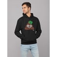 thumbnail image 2 of Lucky Poo Emoji - Fun Clover Charm Design Men's Hoodie, 2 of 4