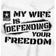 thumbnail image 2 of US Army Logo Wife Defending Freedom Men's Big & Tall Graphic Hoodie Brisco Brands 5X, 2 of 5