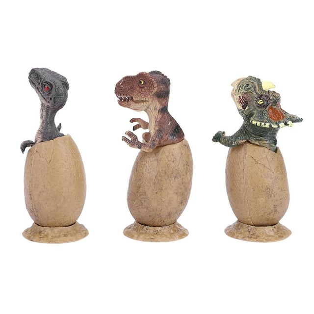 Huevo de dinosaurio para niños, 3 piezas/juego Figura Huevos de dinosaurio Figura Huevos de dinosaurio Tecnología de vanguardia