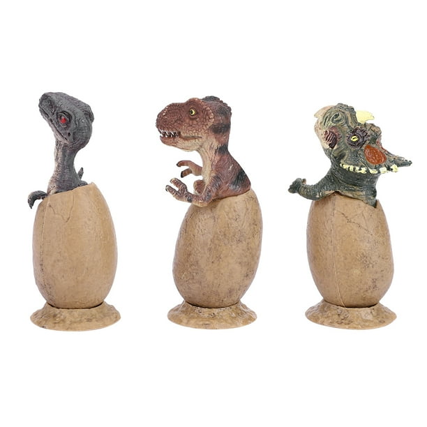 Huevo de dinosaurio para niños, 3 piezas/juego Figura Huevos de dinosaurio Figura Huevos de dinosaurio Tecnología de vanguardia