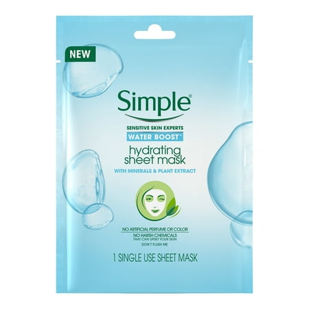 (2 pack) (2 Pack) Simple Water Boost Hydrating Sheet Face Mask, 1 ct