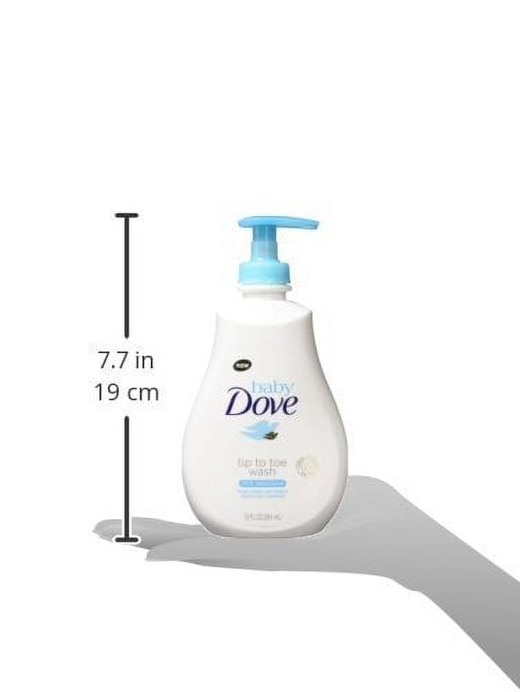 Baby Dove Rich Moisture Tip to Toe Wash and Shampoo 13 oz, Pack of 4