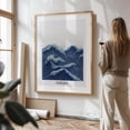 thumbnail image 3 of Japanese Wall Art Wabi Sabi Painting Ocean Wall Art Minimalist Print Navy Blue Japandi Art chinoiserie poster - Japan Painting Waves Ocean Seascape Nautical Unframed Wall Art Print 12 x 16 inches, 3 of 16