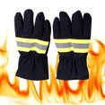 thumbnail image 1 of Guante de combate de Bomberos, Guantes de Rescate de Extracción Muñeca Elástica Multi -Propósito Reflectores Resistentes Al Calor Suave para Cocinar a la Barbacoa, 1 of 7