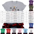 thumbnail image 3 of TOWED22 Winter T-Shirt for Women Family Christmas Party Tops Funny Xmas Tree Outside Snowman Graphic Tees,L, 3 of 6