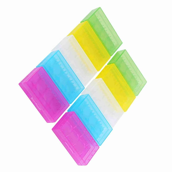 Portador de Atteres Transparentes, Carcasa de la Batería de la Batería de Materias Primas de PP, Estuche de Batería de Plástico para viajar a Casa