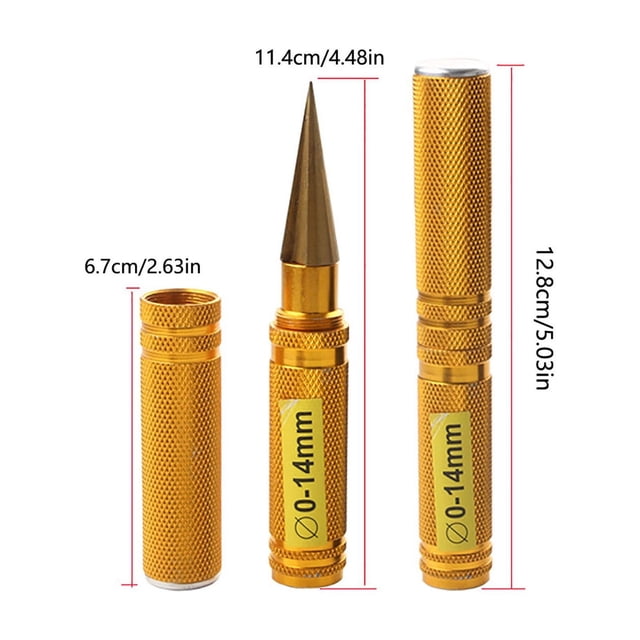 Alésoir Manuel Réglable de 0 mm à 14 mm avec Poignée Ergonomique et Construction en Alliage d'Aluminium–acier Inoxydable