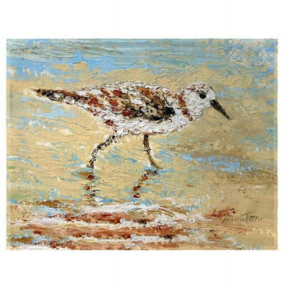 Betsy Drake PM1370 14 x 18 in. Lone Sandpiper Place Mat - Set of 4