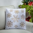 thumbnail image 2 of Gerson Set of 2, 16-in L Fabric Snowflake Design Pillows, 2 of 3