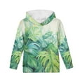 thumbnail image 5 of DISNIMO Palm Leaf Hoodie Girls 6-7 Pullover Hoodies for Boys Hooded Sweatshirts with Hoodie Sweatshirt for Kids Streetwear Hoodie with Pockets Children Fall Clothes Casual Soft, 5 of 7