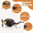 thumbnail image 4 of Oil Rubbed Bronze Door Lockset Hardware Keyed Alike Entry Entrance Door Lever Handles One Keyway (3 Pack), 4 of 7