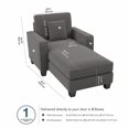 thumbnail image 3 of Chaise longue avec accoudoirs Stockton de Bush Furniture, 3 of 9