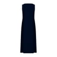 thumbnail image 5 of Robe Maxi Sans Manches, Robe Longue en Mélange de Lin à Col Rond avec Poches, Robe d'Été Décontractée pour Femme, 5 of 5