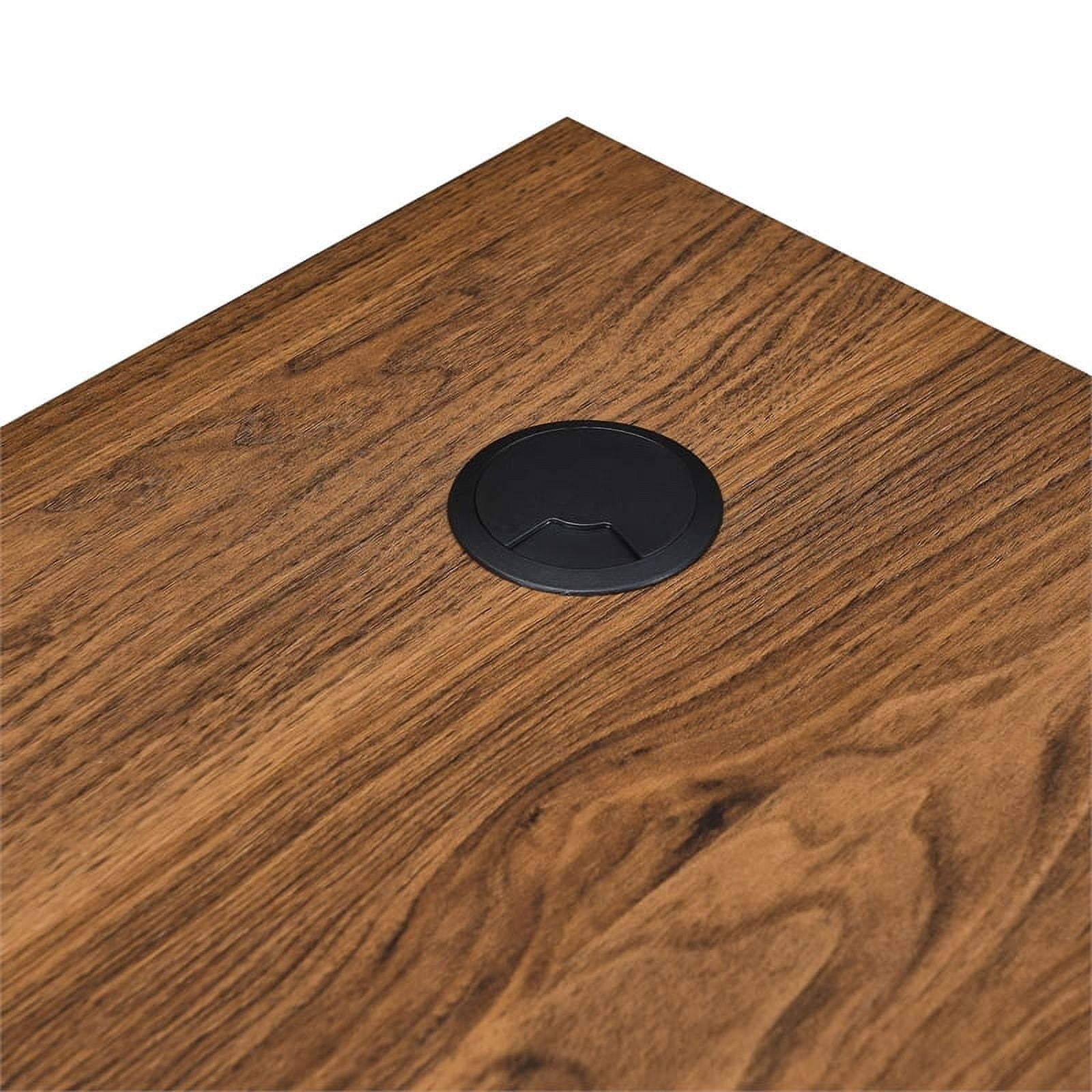 Modway Venture Modern MDF Wood L-Shaped Office Desk in Walnut