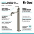 thumbnail image 6 of Ramus™ Single Handle Vessel Bathroom Sink Faucet with Pop-Up Drain in Spot Free Stainless Steel, 6 of 11