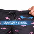 thumbnail image 2 of 2 in 1 Mens Swim Trunks with Compression Liner, 7 Inch Liner Board Shorts for Men, Beach & Swim Shorts, Gifts for Men, 2 of 8