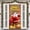 E, variant on EUDIDV Xmas Decor Christmas Front Door Decoration New Printed Santa Door Merry Christmas Indoor Outdoor Front Door Party Supplies Festive Supplies Indoor