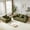 81 Inch sofa+Armchair Green, variant on avobird 81" premium Teddy fabric sofa with 3 Pillows, Modern Deep Seat 3 Seater Boucle Sofa, Oversized Loveseat Sofa for Living Room, Green