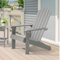 thumbnail image 1 of CHYVARY 1 Peak Patio Adirondack Plastic Fire Pit Chair Outdoor Resin Outside Lounge Chair for Yard, deck, lawn and balcony,Light Gray, 1 of 9
