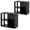 Black, variant on Costway 1 PCS 3-Cube Bookcase Organizer with 2-tier Wooden Storage Shelf & Pull-out Drawer