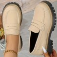 thumbnail image 3 of Dakaela Womens Loafers Shoes Platform Chunky Penny Loafer Business Work Casual Dress Slip on Mary Janes, 3 of 5