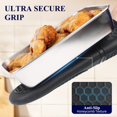 thumbnail image 4 of Juego de 2 guantes de cocina Kitsure de silicona resistentes al calor, color negro, 4 of 8
