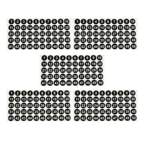 AURARMLET Black Numbered Stickers 1 to 50 Removable Adhesive Labels for Classification