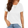 thumbnail image 6 of Womens Loose Fit Tshirts Short Sleeve Summer Tops Casual Workout Yoga Tunic T Shirts Tops, 6 of 6