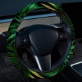 thumbnail image 2 of Tropical Jungle Palm Leaves 14.5 Inch Printing PVC Leather Car Wheel Cover Steering Wheel Cover Auto Accessories, 2 of 6