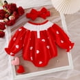 thumbnail image 4 of Girl Outfits Love Baby Summer Clothes Long Sleeve Toddler Girl Clothes 6-12 Months Baby Girl Clothes Cute boys' and girls' clothing, 4 of 9