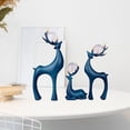 thumbnail image 1 of 3 Piezas Estatuas de Alce BLESIY Figuras de Reno 2024 Conjunto de Adornos, 1 of 8