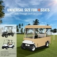 thumbnail image 2 of KFFKFF Golf Cart Cover 4 Passenger Outdoor Polyester Full Cover Waterproof & Dustproof Storage for EZ Go Club Yamaha Cart, 2 of 9