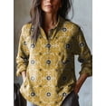 thumbnail image 1 of Printemps Chemise Décontractée Mode Ample à Manches Longues avec Poche et Boutons pour Femmes, 1 of 6