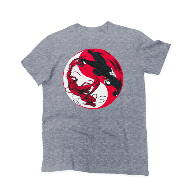 Playera para Niño de Marvel, Venom vs Carnage, Gris Jaspe, Talla CH