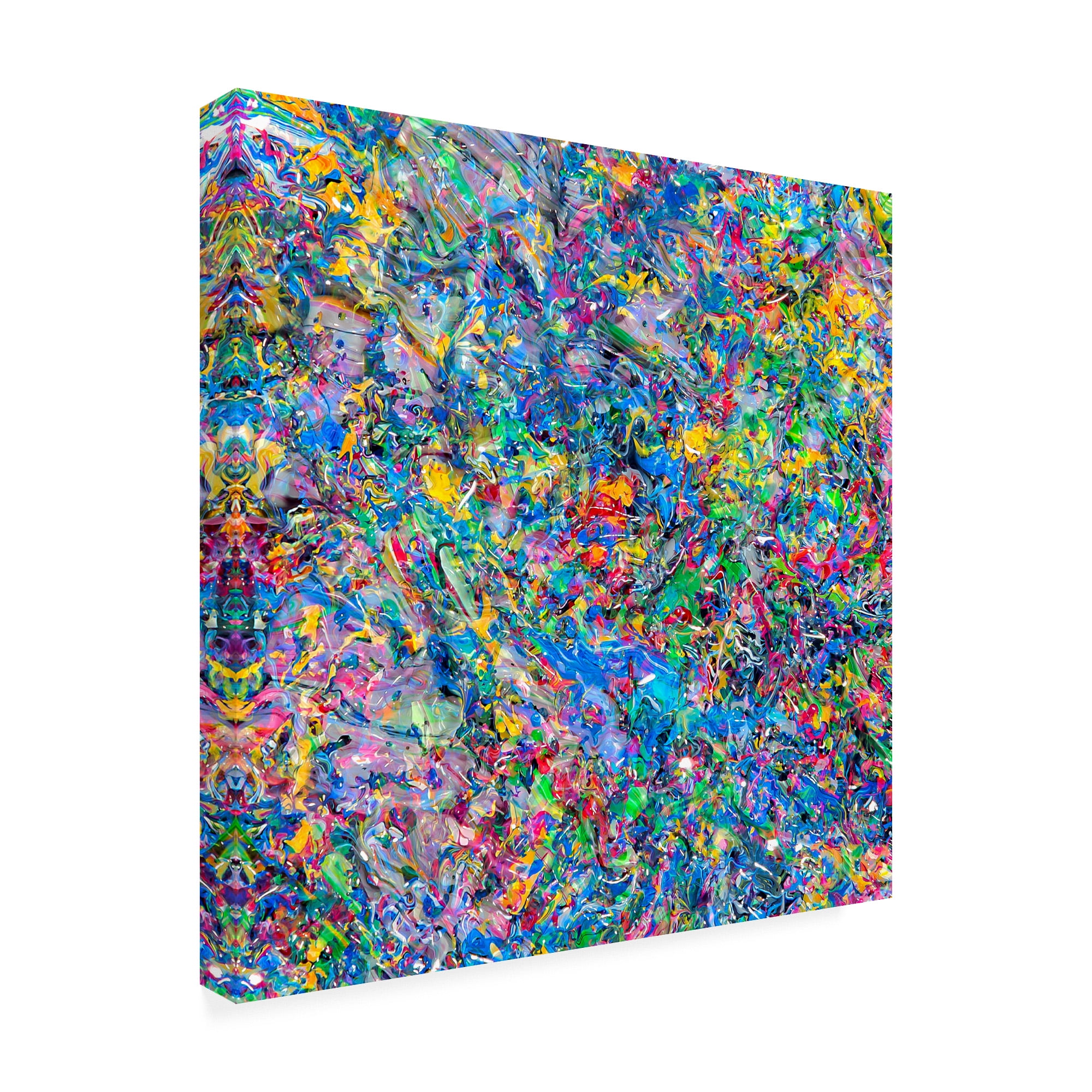 Trademark Fine Art 'Abstract Splatters Lovejoy 2' Canvas Art by Mark Lovejoy