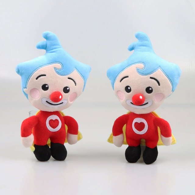 Peluche de payaso Plim Plim de 25 cm, bonito muñeco de peluche de dibujos animados, figura de animación, peluche de anime, regalo suave, juguetes para cumpleaños de niños.