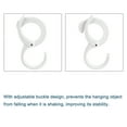 thumbnail image 5 of Uxcell 4.13 Inch ABS Multifunctional Hanger S Hooks with Adjustable Design, White 4 Pack, 5 of 6