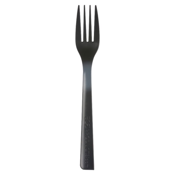 Eco-Products® Polystyrene Forks, Black, 100% Recycled, Box Of 1,000