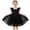 B_Black, variant on Girls Sleeveless Tulle Dress with Square Neck Ruffle Trim and Polka Dot Pattern Casual Sparkly Party Dress for Kids Red 2-3 Years