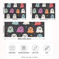 thumbnail image 2 of Yayeee Pillowcase King Size Set of 2 Satin Wrinkle Resistant Pillow Case, Colorful Halloween Ghost, 2 of 7