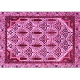 thumbnail image 1 of Ahgly Company Indoor Rectangle Abstract Pink Modern Area Rugs, 2' x 5', 1 of 4