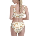 thumbnail image 5 of High Waisted Bikini Sets For Women, Cartoon Corgi Swimsuits Tummy Control, Two Pieces Bathing Suit, 5 of 8
