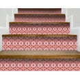 thumbnail image 5 of 5" x 5" Brick Red And White Scroll Peel and Stick Removable Tiles, 5 of 5