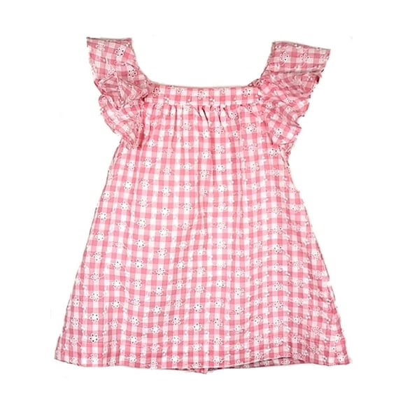Mila & Emma Toddler Girl's Pink Eyelet Dress (3T)