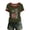 Army Green, variant on Youpwaven USA 250th Anniversary Merchandise Women's Crew Neck Ringer Tee, "250 Years of Freedom" Flag Print Casual Short Sleeve Pullover Top, America 250 Commemorative Patriotic T-Shirt