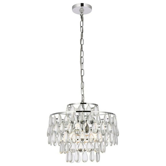 Mila 16 inch pendant in chrome