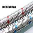 thumbnail image 3 of Labymos 3/8" Sink Faucets Hoses 23 Inch Long Basin Water Tap Inlet Hose Adjustable Hot, 3 of 8
